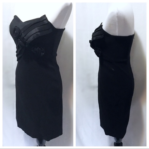 INC ~ Little Black Strapless Dress - Size 2 - Picture 2 of 3